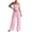 *1-Pink, variant on VBVC Women's 2 Piece Drawstring Outfit Set,Ladies Spaghetti Strap Cami Top and Pants,Breathable Loungewear for Women,Blue,XS-XL