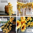 thumbnail image 4 of Efavormart 22" Artificial Hanging Vine Sunflower Bush, Draping Bouquet Garland - Home, Centerpieces Decorations, 4 of 11