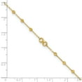 thumbnail image 7 of 14K Yellow Gold Infinity Symbol with 1In Extender Cable Chain Anklet, 7 of 7