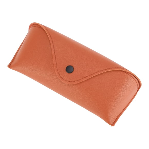Estuche de gafas de botón a presión de Unique Bargains, almacenamiento portátil de gafas 6.89"x2.95"x1.77" Naranja