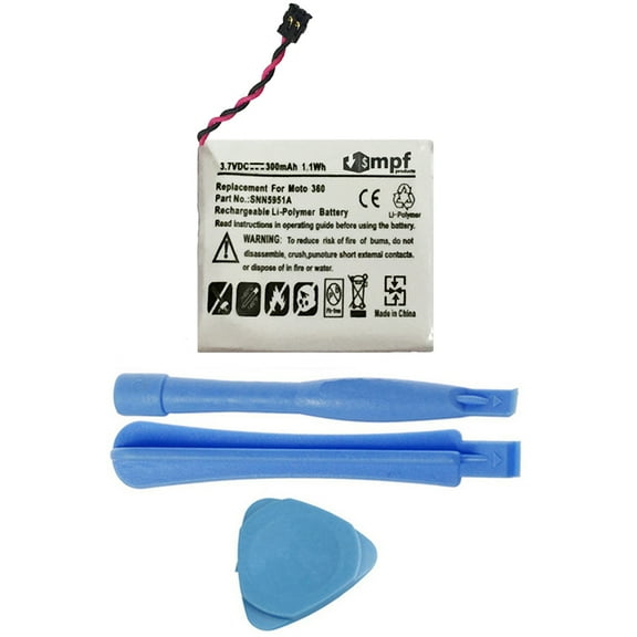 300mAh WX30 Battery Replacement for Motorola Moto 360 1st Gen 2014 SNN5951A