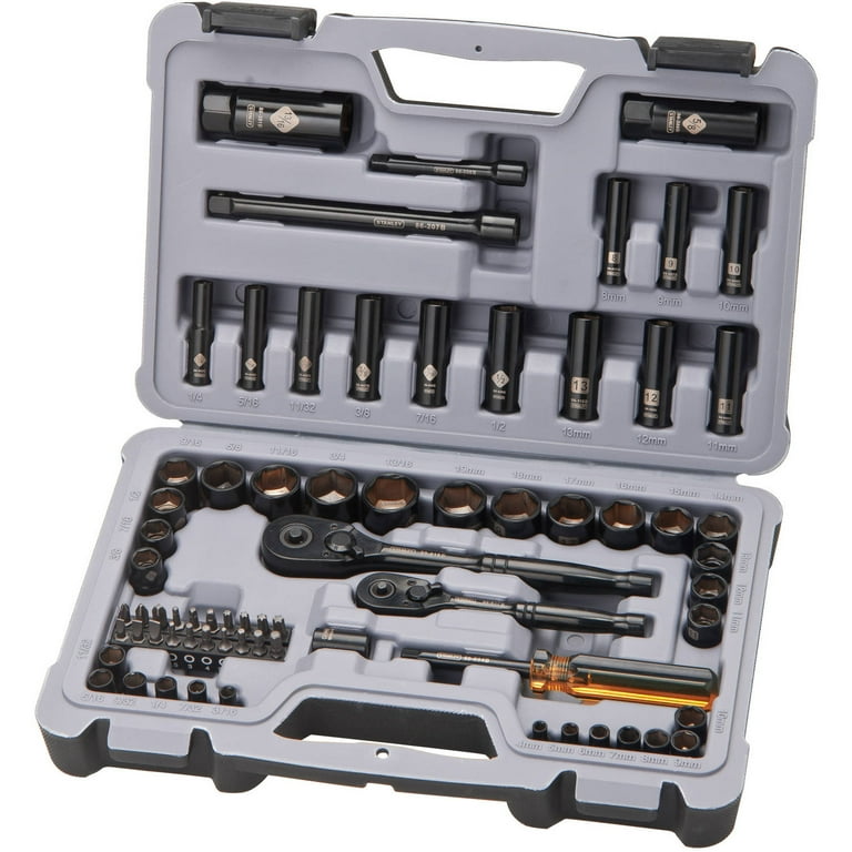 STANLEY Tool Set, Home/Mechanics, 65 Piece (94-248),Black