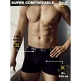 thumbnail image 6 of Everlast Cotton Men's Briefs Breathable Underwear for Men, Sizes S-2X, Black 6-Pack, 6 of 7