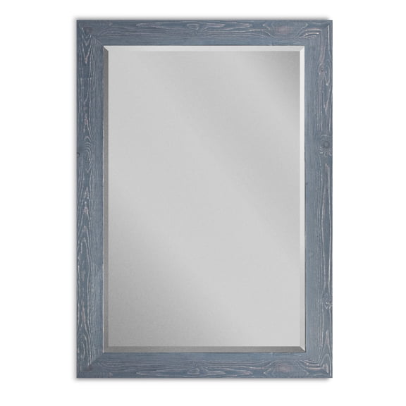 Contemporary Beveled Grey Mirror