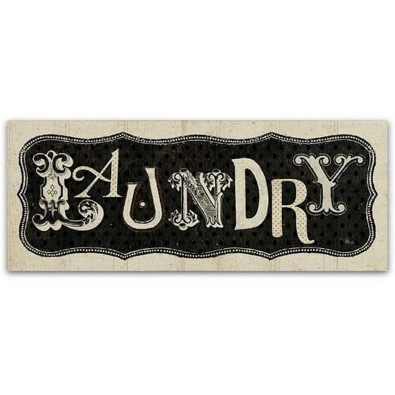 Trademark Fine Art "Room Signs I - Laundry" Canvas Art by Pela Studio