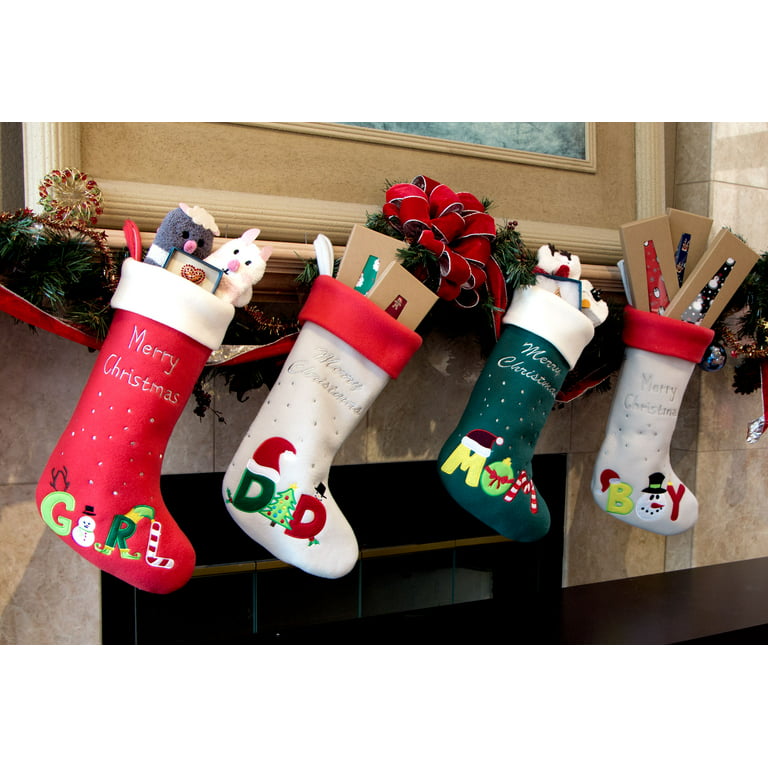 Red Bene Family Christmas Stockings Mom 