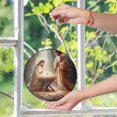 thumbnail image 6 of Mary Joseph And Baby Jesus Christian Christmas Stained Glass Suncatcher Nativity Scene Decor, 6 of 8