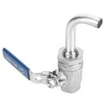 thumbnail image 3 of Válvula de bola, válvula de bola de elaboración de cerveza de acero inoxidable 304 NPT de 1/2 pulg. Válvula de bola NP elegante y moderna, 3 of 8