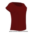 thumbnail image 3 of Blusa George para Dama, Manga Corta Corte Amplio Cuello Redondo Vino Talla EG, 3 of 4