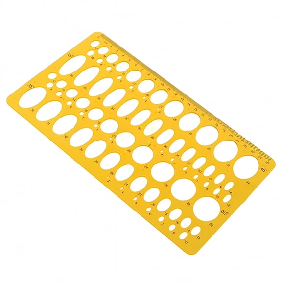 CCOCC 21cm/25cm Ellipse Drafting Drawing Stencil Mechanical Ruler Oval Round Template