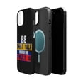 thumbnail image 2 of DistinctInk MagSafe Tough Case for Apple iPhone 15 Plus (6.7" Screen) - Be Self That Truly Is - Tempered Glass Back, 2 of 6