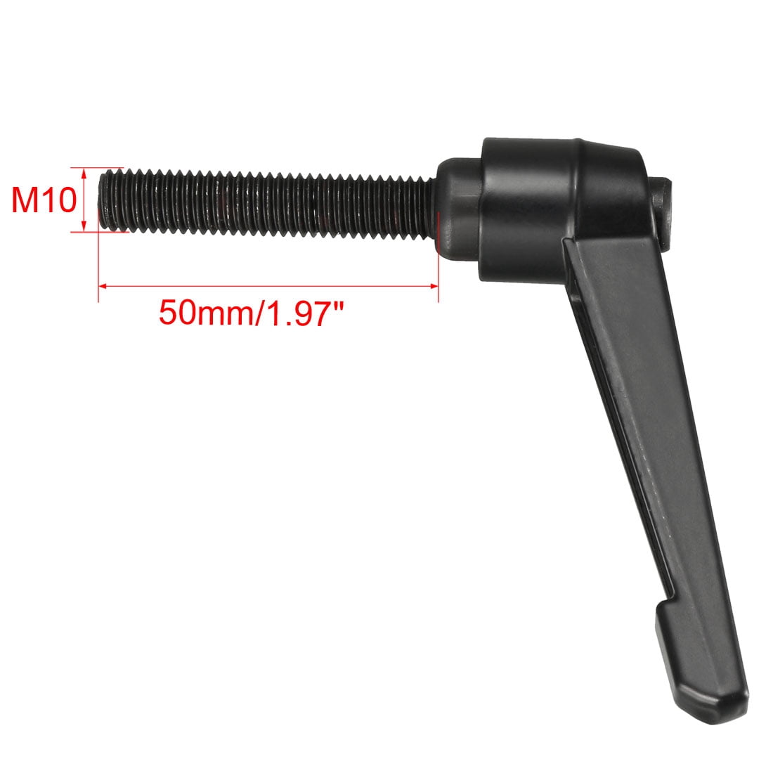 Unique Bargains Adjustable Clamping Lever Handle with Male Thread M10 x 50mm