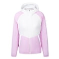 thumbnail image 4 of Karymi Tops for Women Trendy Men Women Cooling Fan Jacket, Color Block Zip Up Hooded Air Conditioning Work Coat, Outdoor Jacket with Zipper Pockets Rain Coats for Women, 4 of 9