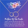 thumbnail image 2 of Mother of the Bride Mother's Day Gift, Jewelry Gift for Mother in Law, Necklace Card Gift Set, Gift for Mom, Gift for Her, Jewelry for Mom[Rose Gold Infinity Ring,Blue-Purple Gradient], 2 of 3