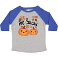 thumbnail image 3 of Inktastic Big Cousin Pumpkins with Fall Leaves Boys or Girls Toddler T-Shirt, 3 of 5