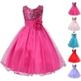 thumbnail image 2 of StylesILove Lovely Sequin Flower Girl Dress, 5 Colors (4-5 Years, Pink), 2 of 3