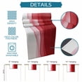 thumbnail image 6 of Red Ombre Waves Table Runner 70 Inches Long Farmhouse Dress Scarves, Abstract Art Gradient Modern Dining Tablerunner for Coffee Table/Kitchen Island/Party Décor, 13" x 70", 6 of 8