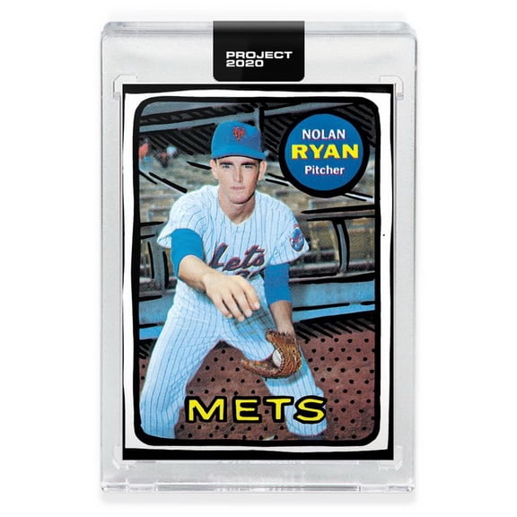 Collectible Topps PROJECT 2020 Card 87 - 1969 Nolan Ryan by Joshua Vides