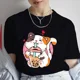 thumbnail image 4 of Camiseta informal Kawaii Boba con estampado de té de la leche para mujer, camiseta de dibujos animados de té de burbujas, ropa para mujer, camisetas de Anime de gato bonito, Tops, 4 of 5