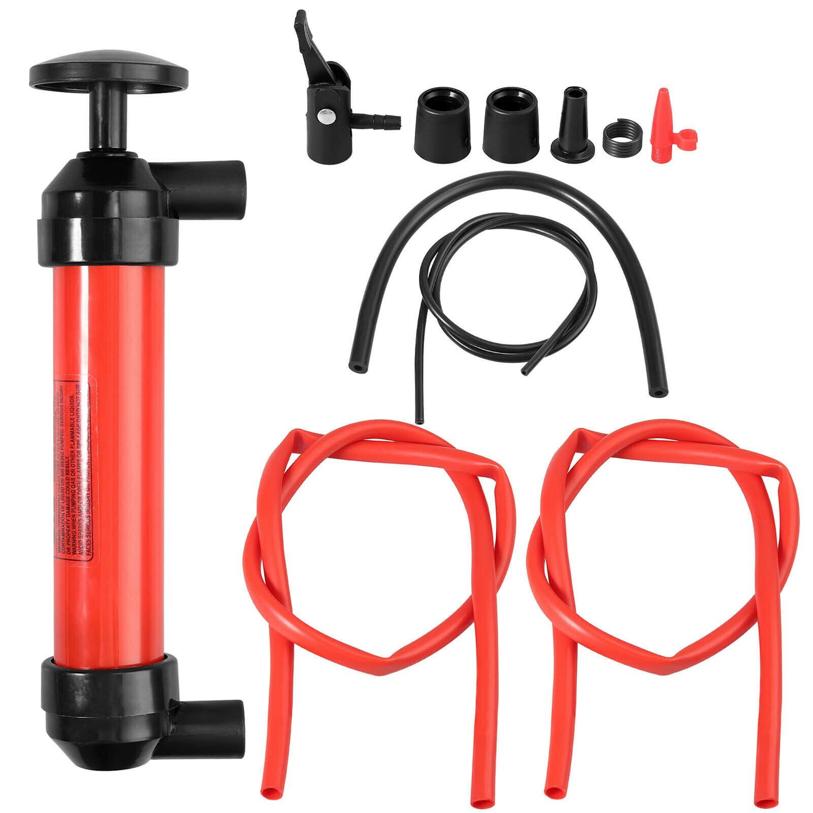 CAR SIPHON FUEL TRANSFER MANUAL PUMP Water Inflator Hand Syphon Fluid Extractor. 