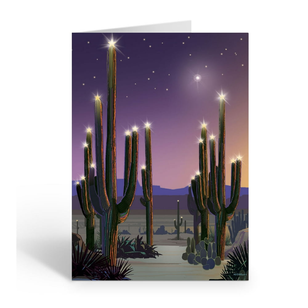 Christmas Desert Saguaro’s Christmas Card 5" x 7" Christmas Card 18