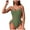 Army Green, variant on Women's Sexy One Piece Bathing Suit Tummy Control Swimsuit (Black, S)