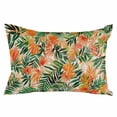 thumbnail image 2 of Orange Green Palm Leaves King Size Pillow Cover, Pillowcase Protectors with Zipper, Breathable Decorative Throw Pillow Case Cover, Summer Tropical Floral Pillow Shams for Couch Sofa 20x36Inch, 2 of 8