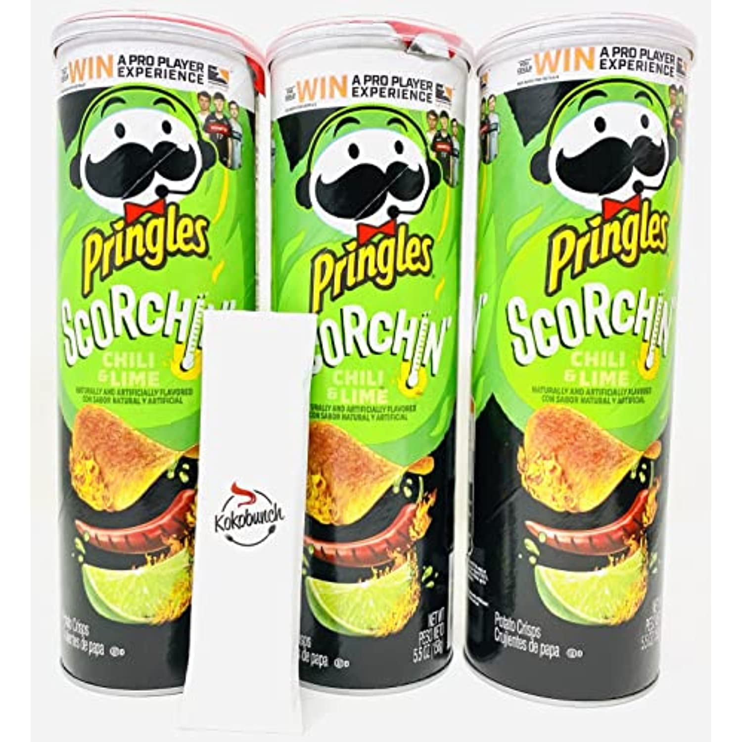 Pringles Scorchin Snack Pack Potato Chip - Hot Chili & Lime Potato ...