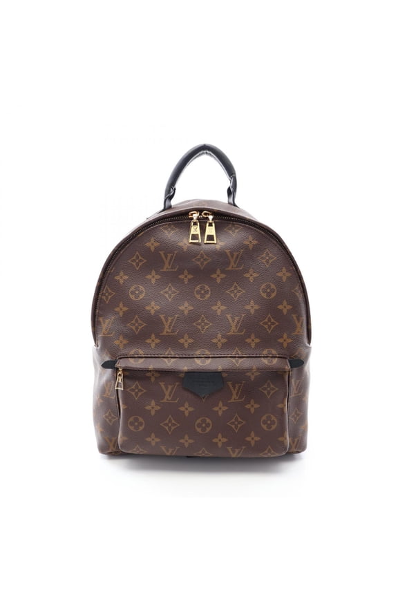 Pre-Owned Louis Vuitton Palm Springs Backpack MM Monogram Rucksack Handbag Coated Canvas...