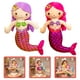 thumbnail image 4 of 2 muñecas de sirena de peluche, juguetes de sirena de dibujos animados para niñas pequeñas, 4 of 7