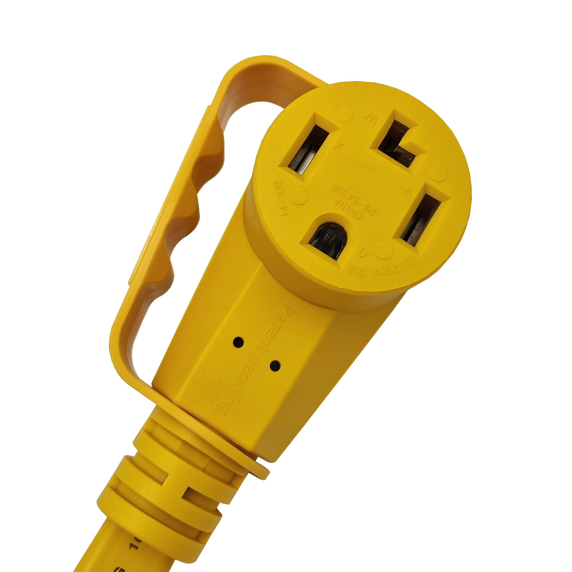 Parkworld 67492 EV Extension Cord, Dryer 4-Prong NEMA 14-30 Flat Extension Cord, EV 14-30P to 14-30R, 30A, 125V/250V, 7500W (6FT)