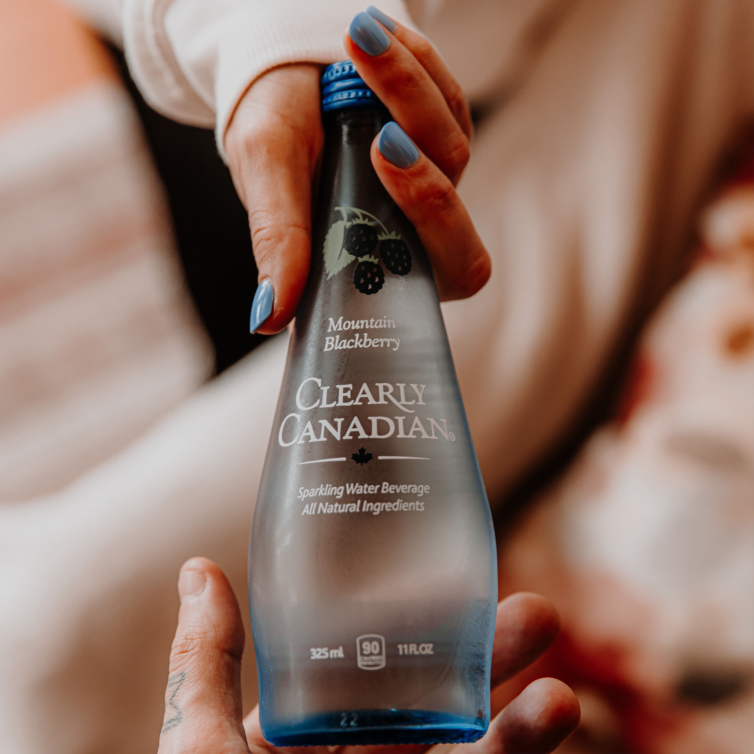 Clearly Canadian Sparkling Water Mountain Blackberry, 11 oz.