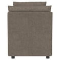 thumbnail image 5 of Robin Upholstered Accent Bench with Armrests Brown, 5 of 8