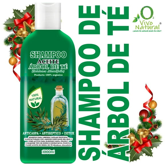 Shampoo VivoNatural Cabello Barba Aceite de Árbol de Té