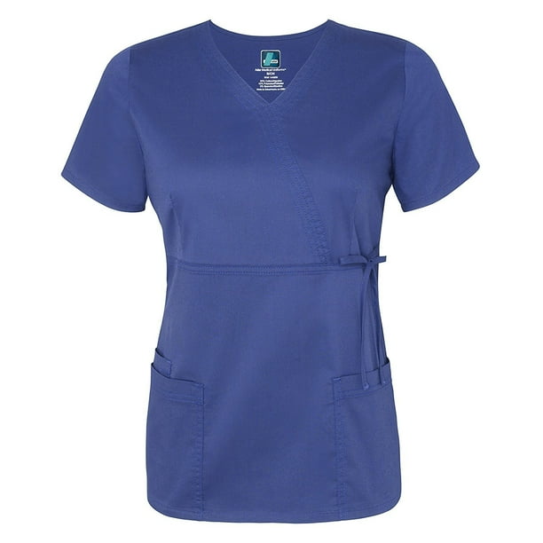 Adar - ADAR Pop-Stretch Junior Fit Mock Wrap Tie Top ...