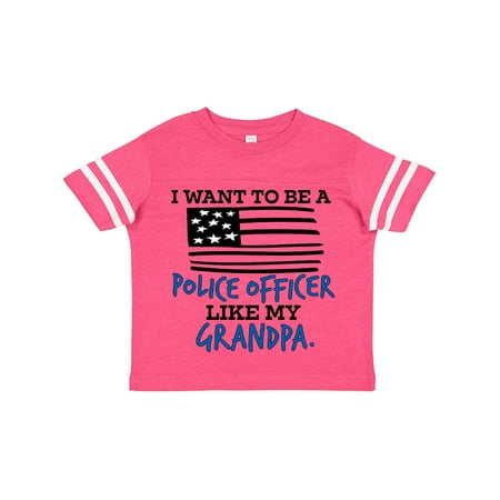 

Inktastic I Want to Be a Police Officer Like My Grandpa Gift Toddler Boy or Toddler Girl T-Shirt