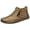 Khaki, variant on Men Ankle Boots Fashion Pointed Toe Stacked Heel Western Ankle Bootie