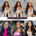thumbnail image 5 of MDL Lace Front Wigs Human Hair for Black Women Glueless Body Wave 4x4 Wigs 180% Density Brazilian Unprocessed Virgin Human Hair  Pre Plucked with Baby Hair Natural Color 18inch, 5 of 7