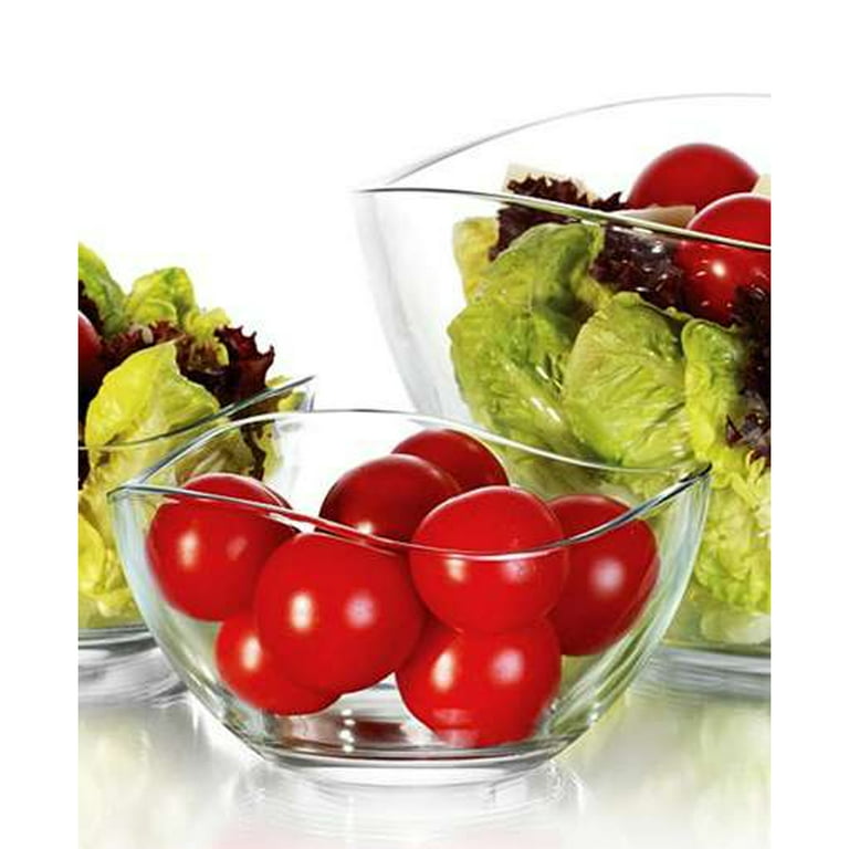 Crystal Clear Glass Food Storage Containers Set of 6, Small Round Condiment  Serving Bowls with Lids, 7.2 oz 