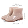 thumbnail image 5 of NOKIO Waterproof Short Rubber Rain Boots For Women Short Rain Boots For Womens Ankle Waterproof Rainboot Slip On Garden Boot Ladies Rubber Outside Work With Comfort Women'S Rain Booties, 5 of 7