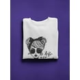 thumbnail image 3 of "who Are You?" Tattoo Girl. Sweatshirt Women -Image by Shutterstock, Female Medium, 3 of 4