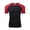 Red, variant on Mens Tight Fit Training Performance T Shirt Athletic Workout Top Wicking Sports Activewear Gym Running Clothes, L, Red