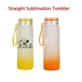 thumbnail image 5 of 17oz Sublimation blank frosted glass Ombre gradient Tumblers Water Bottle, 5 of 6