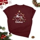 thumbnail image 1 of Blusas para las Mujeres Casual, Navidad Impresión Cuello Redondo Blusa de Moda, Fiesta de Fiesta Camiseta Top, 1 of 1