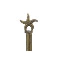 thumbnail image 2 of Antique Gold Cast Iron Starfish Extra Toilet Paper Stand 15", 2 of 2