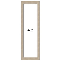 6x23 Frame Grey Solid Wood Picture Frame Width 1 Inches | Interior Frame Depth 0.5 Inches |