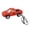 Red, variant on Keychain Pendant Pull Back Pickup Truck Design Key Chain Stress Relief Toy Firm Keychain Attachment Schoolbag Accessory