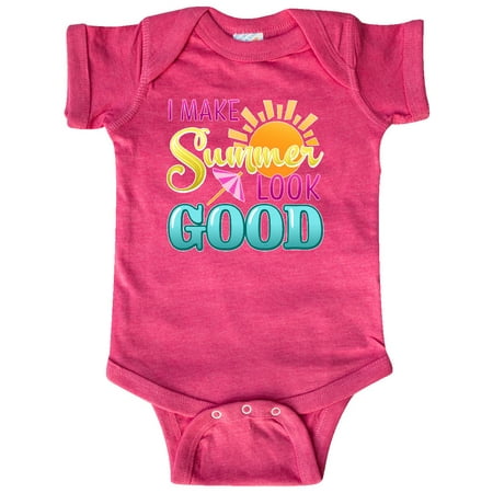 

Inktastic I Make Summer Look Good with Sun and Umbrella Gift Baby Boy or Baby Girl Bodysuit