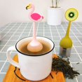 thumbnail image 5 of Infusor de té de silicona, 3 piezas de filtro de té de hierbas, lindo filtro de té de malla de acero inoxidable 304 con mango de silicona para té suelto, 5 of 5