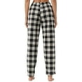 thumbnail image 4 of YUSHOW Women Fleece Pajama Pants Buffalo Plaid Pjs Bottoms Soft Comfy Sleep Lounge Pj Pants S, 4 of 8
